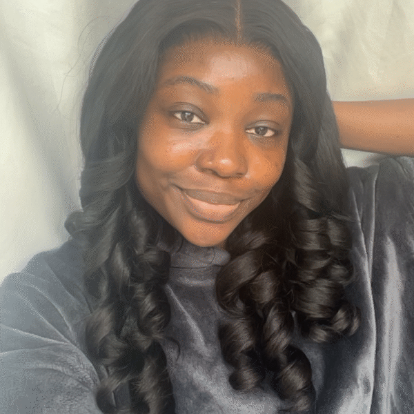 Bouncy glueless wig