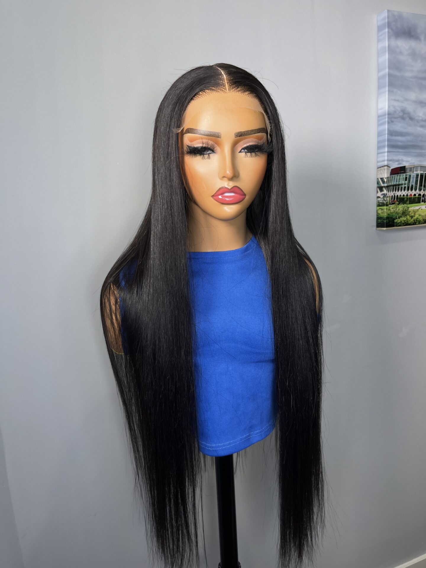 28” straight with 5*5 HD lace