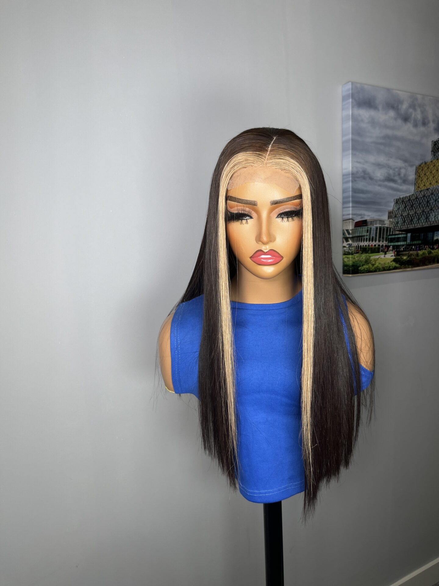 20” straight wig