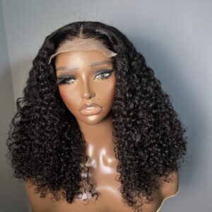 16” pixie curly wig with 5*5 closure