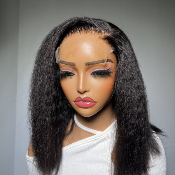 12” kinky straight wig