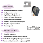 1-1 machine wig making class